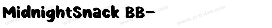 MidnightSnack BB字体转换